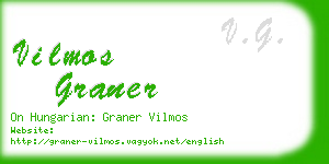 vilmos graner business card